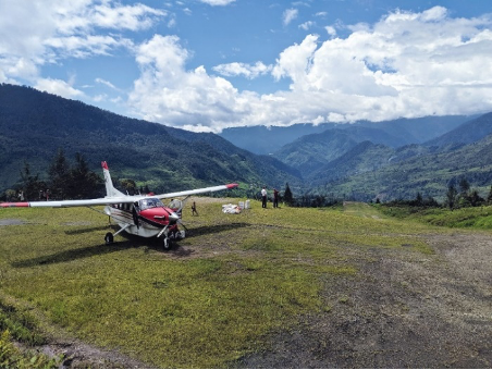 Plane on a runway