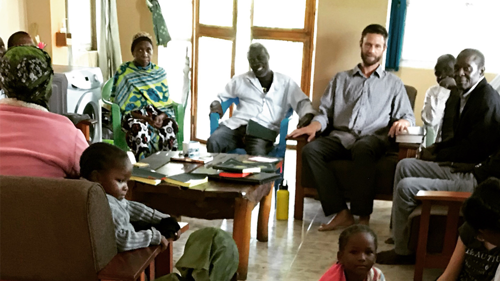 Adam Cheney pastor in Tsimba, Kenya
