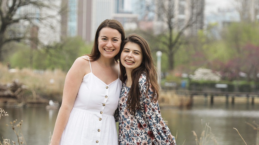 Moody Bible Institute student Boriana and Nastia