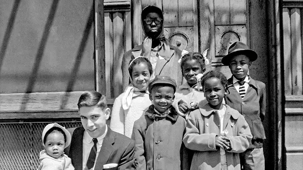 Gary Chapman with some of the children he taught in an afternoon Sunday school program through Moody's Practical Christian Ministry.