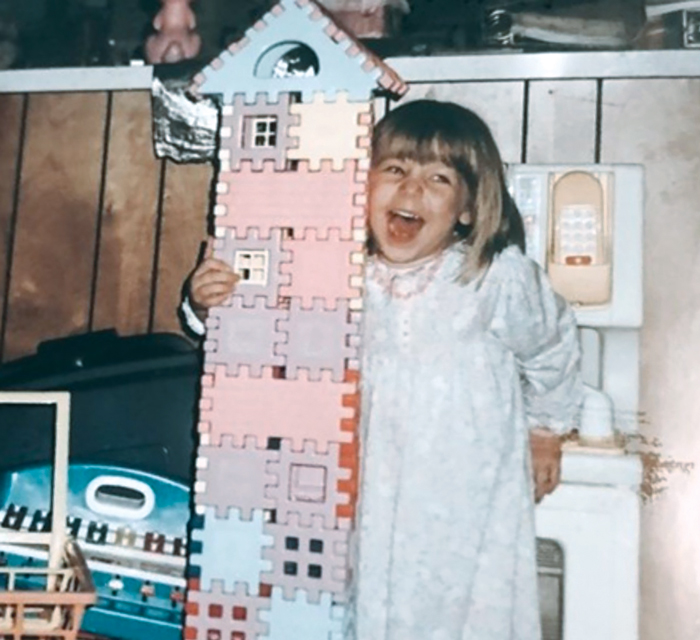 Sarah as a child
