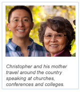 Alumni Stories - Christopher Yuan and Mother - With Caption